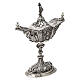 Baroque thurible and boat with chiseled silver finish, 8 in s3
