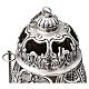 Baroque thurible and boat with chiseled silver finish, 8 in s9