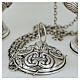 Thurible and boat Baroque angels with chiseled silver finish s6