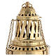 STOCK MINOR IMPERFECTIONS - Golden brass thurible in Santiago style, 14 in s2