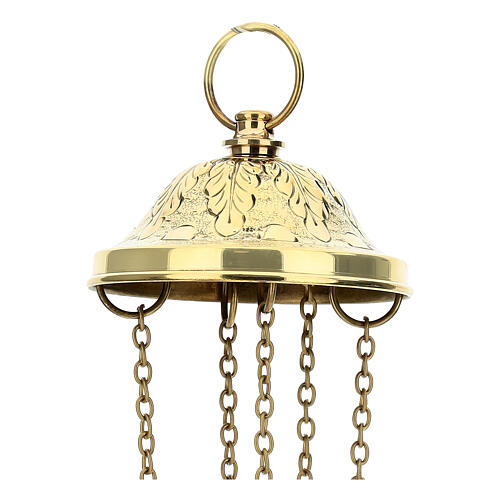 STOCK PETITES IMPERFECTIONS - Encensoir en laiton doré style Saint-Jacques de Compostelle 35 cm 7