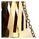 STOCK PICCOLE IMPERFEZIONI Turibolo ottone dorato stile Santiago 35 cm s8