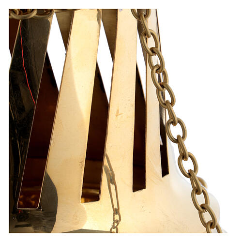 STOCK PEQUENAS IMPERFEÇÕES - Turíbulo em latão dourado estilo Santiago 35 cm 8