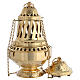 STOCK PEQUENAS IMPERFEÇÕES - Turíbulo em latão dourado estilo Santiago 35 cm s1