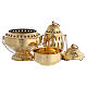 STOCK PEQUENAS IMPERFEÇÕES - Turíbulo em latão dourado estilo Santiago 35 cm s4