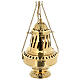 STOCK PEQUENAS IMPERFEÇÕES - Turíbulo em latão dourado estilo Santiago 35 cm s5