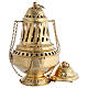STOCK PEQUENAS IMPERFEÇÕES - Turíbulo em latão dourado estilo Santiago 35 cm s10