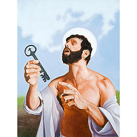 Cuadros, estampas y manuscritos iluminados: Apóstol San Pedro Cuadros, estampas y manuscritos iluminados: Apóstol San Pedro