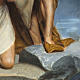 Quadro su tela "Battesimo di Gesù" 90x60 cm s4