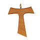 Tau cross pendant in olive wood 4 cm s1