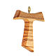 Tau cross pendant in olive wood 4 cm s2