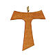 Tau cross pendant in olive wood 4 cm s3