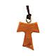 Mini Tau cross in Assisi olive wood 1.5 cm s2