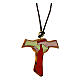 Friendship tau cross pendant in olive wood s1