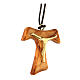 Tau cross pendant, olivewood, 4x3 cm s2