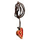 Heart-shaped pendant with tau, Assisi olivewood s2