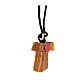 Tau-shaped pendant, Assisi olivewood, 0.6 in s2