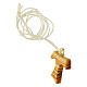 Tau Cross Pendant Olive Wood Carlo Acutis White Cord s2