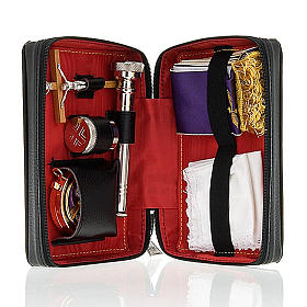 Valises Chapelle: Custode avec son étui en cuir de phoque pour viatique et eucharistie Valises Chapelle: Custode avec son étui en cuir de phoque pour viatique et eucharistie