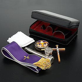 Valises Chapelle: Custode avec son étui en cuir de phoque pour viatique et eucharistie Valises Chapelle: Custode avec son étui en cuir de phoque pour viatique et eucharistie