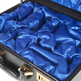 Maletas para la celebración: Maletín para celebraciones vacía, interno azul Maletas para la celebración: Maletín para celebraciones vacía, interno azul