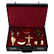 Molina celebration briefcase with objects in golden brass s1