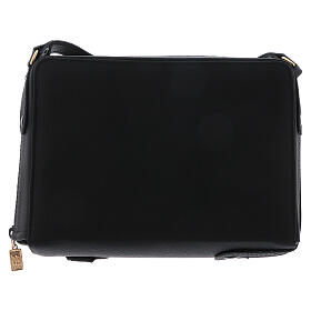 Leather and golden satin bag with mass kit s6