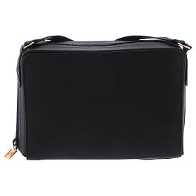 Handtasche für Priester Leder und grauen Satin mit Zubehören s6