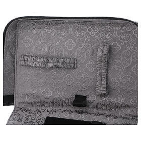 Mass kit with leather bag, lined with grey satin s5