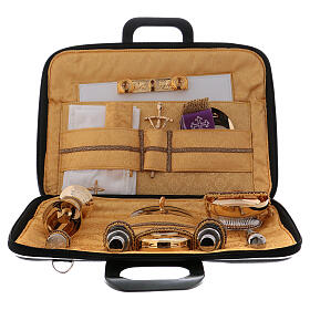 Artificial leather mass kit with yellow satin lining s4