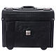 Artificial leather trolley case with red satin lining and mass kit s8