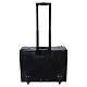 Artificial leather trolley case with red satin lining and mass kit s9