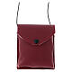 Pyx burse in burgundy leather and satin s1