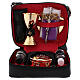 Mass kit with bag in leather, lined with red fabric s1