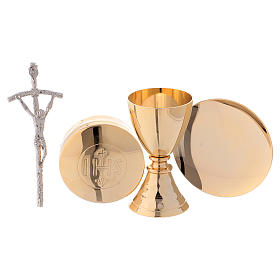 Bolso cuero kit celebración misa forro gris s4