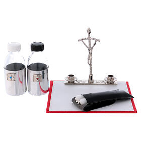 Mass kit with leather bag, shoulder strap and 15 cm chalice s4
