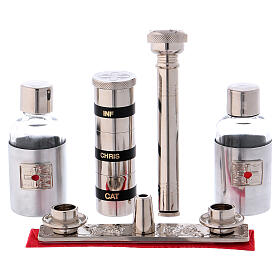 Mass kit with leather bag, lined with red fabric s4