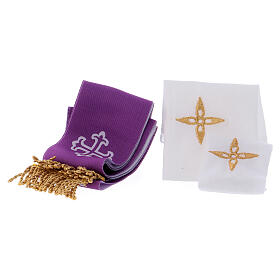 Black leather shoulder bag with mass kit s5