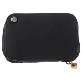 Estuche para viático interior raso rojo exterior verdadero cuero s4