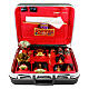 Mass kit with suitcase in plastic and metal, lined with red satin, Last Supper s1