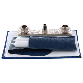 Bolso para Celebración cuero azul con bandolera s3