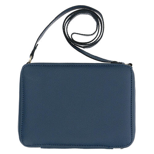 Travel mass kit bag of bleu leather with shoudel belt 10