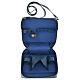 Travel mass kit bag of bleu leather with shoudel belt s8