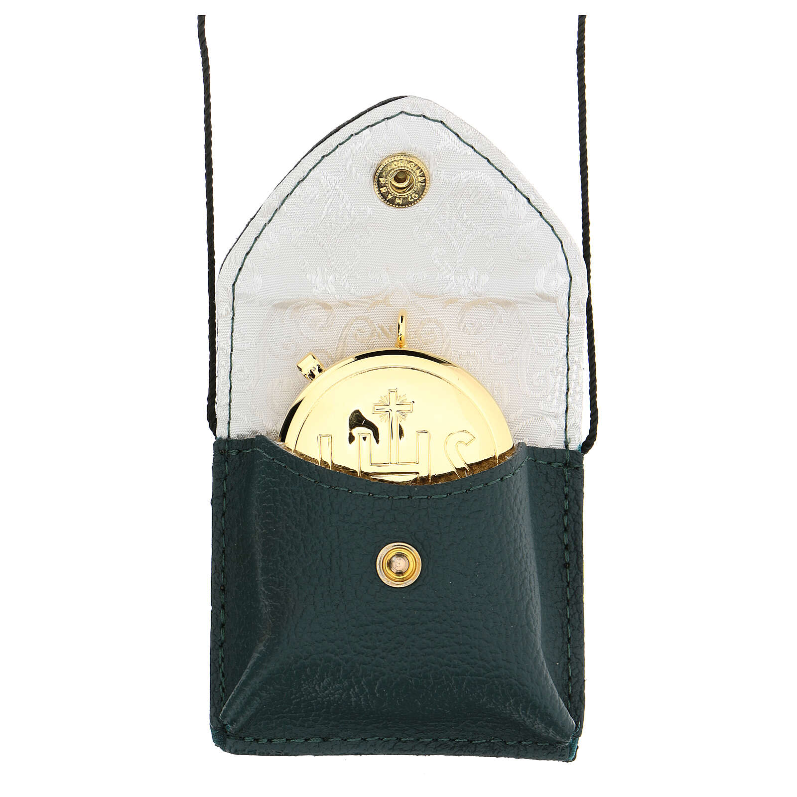 Pyx with green leather bag | online sales on HOLYART.co.uk
