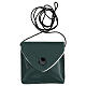 Viaticum burse with string dark green leather s5