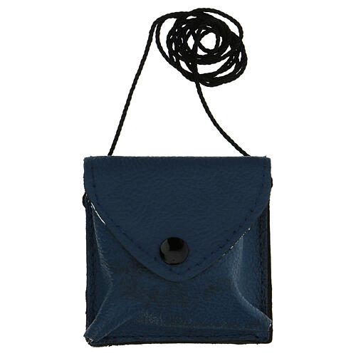 Pyx with blue leather bag and IHS decoration 5