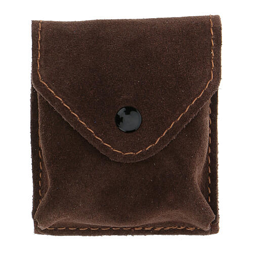 Pyx with brown suede bag and IHS decoration 4