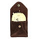 Pyx with brown suede bag and IHS decoration s1