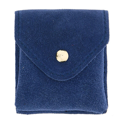 Blue suede burse with snap fastener and IHS pyx 4