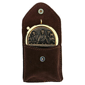 Pyx with suede bag and Last Supper decoration
